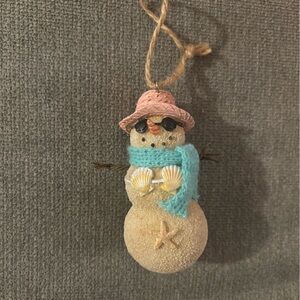 Beach Snowman Ornament